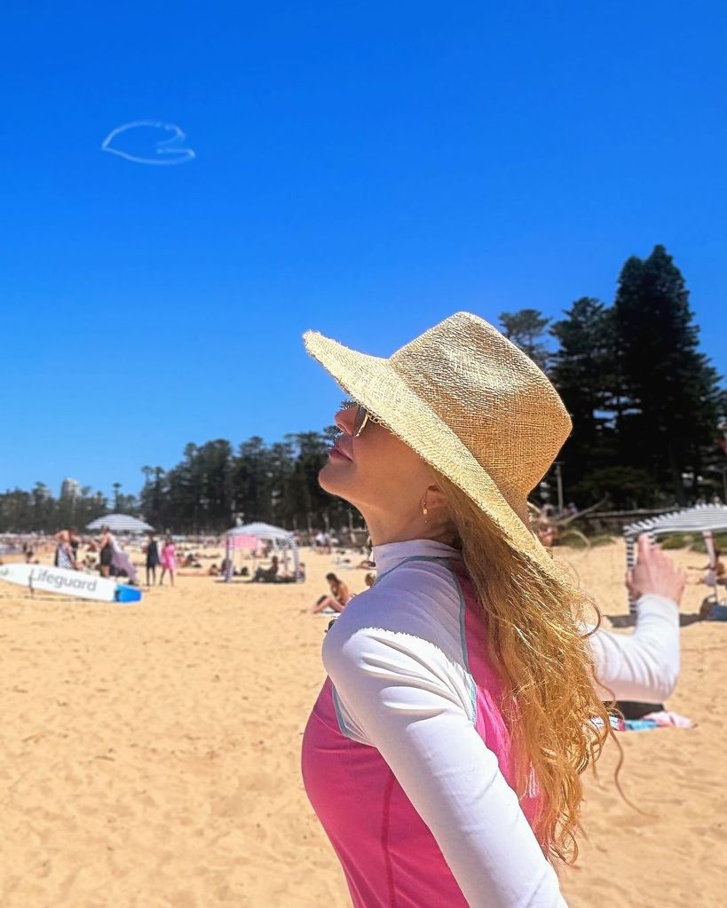 Nicole Kidman shared this stunning snap from the beach in Australia