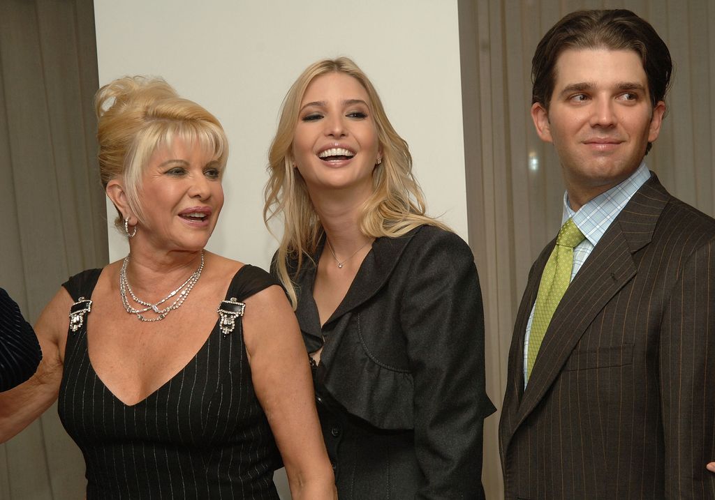 Ivana Trump, Ivanka Trump and Donald Trump Jr. 