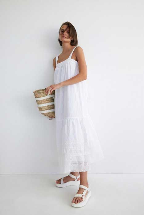 warehouse white dress