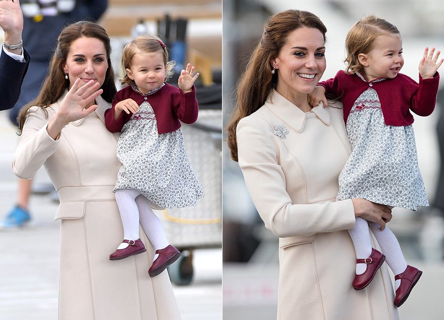 kate middleton princess charlotte wave