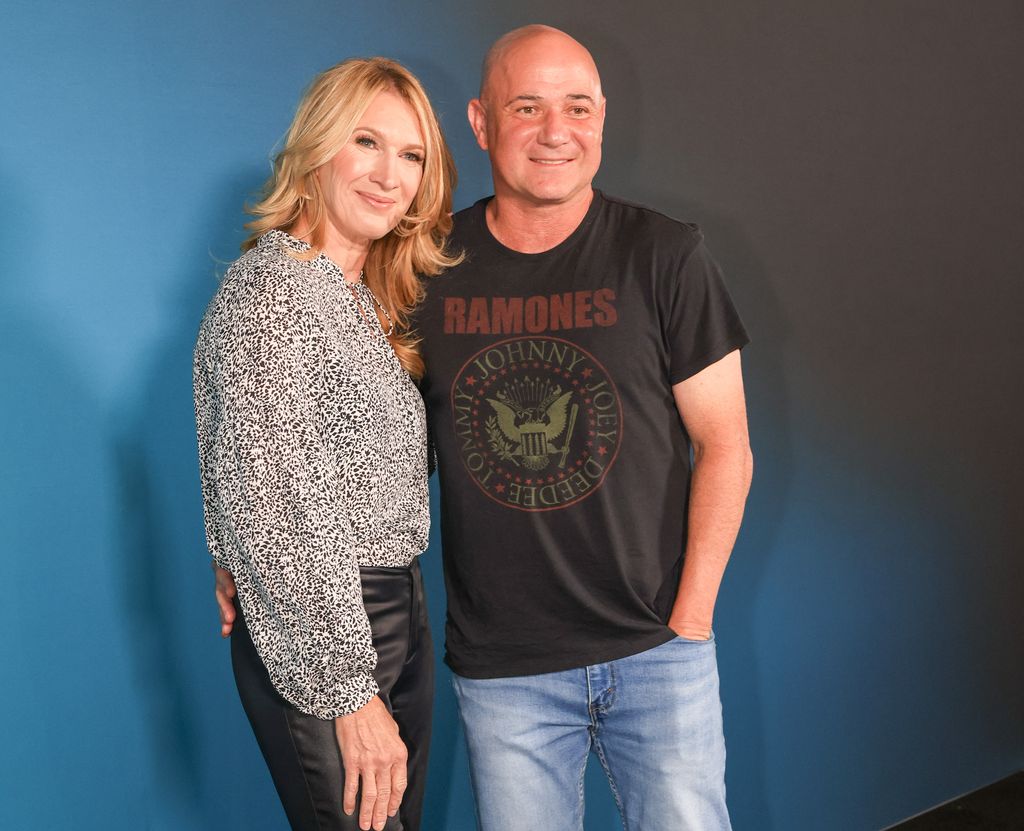 Stefanie Graf and Andre Agassi at The Grand Opening of Sphere in Las Vegas and the first of 25 U2:UV Achtung Baby shows on September 29, 2023 in Las Vegas, Nevada