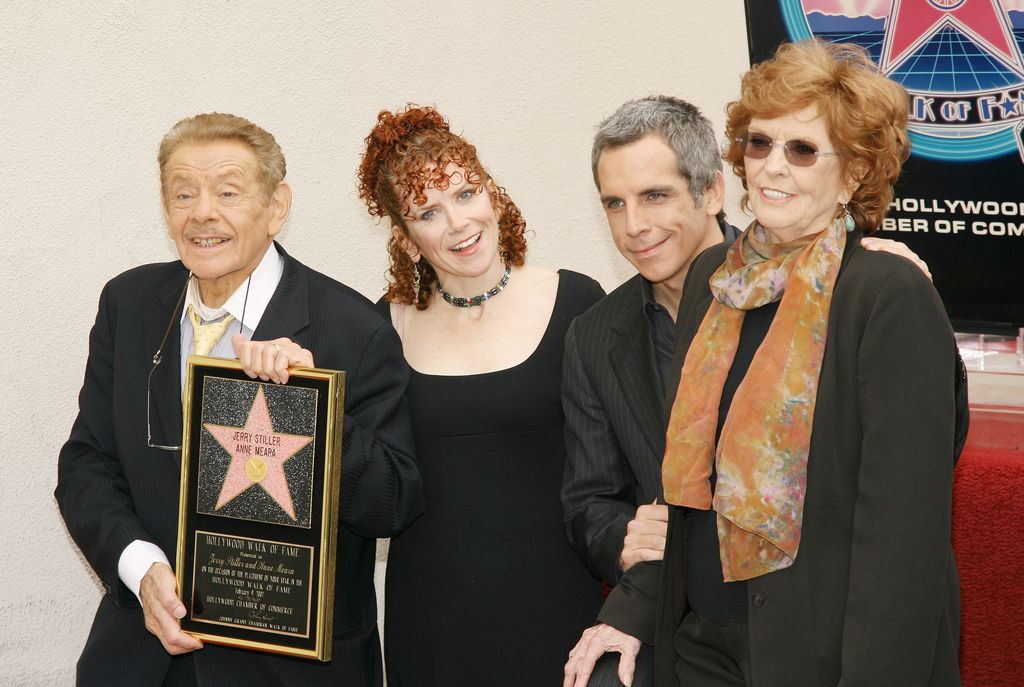 Jerry Stiller, Amy Stiller, Ben Stiller and Anne Meara