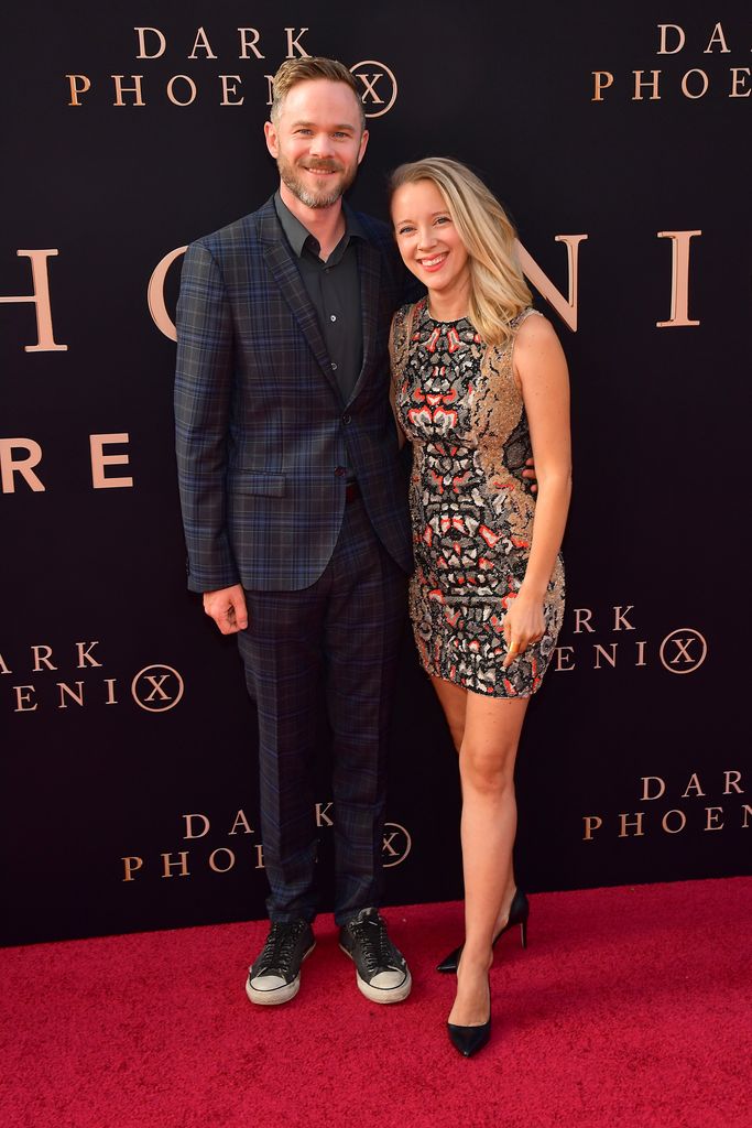 Shawn Ashmore and his wife Dana on the red carpet