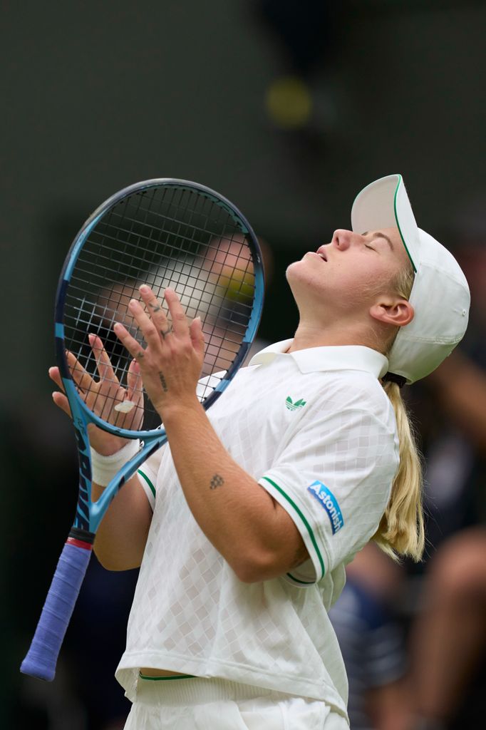 sonay kartal on wimbledon court 