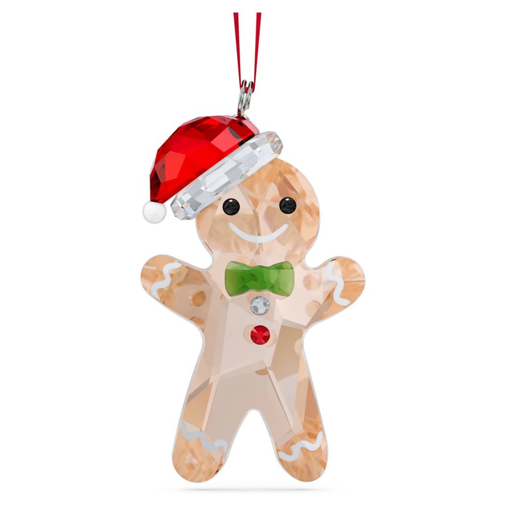 Holiday Cheers Gingerbread Man Ornament - Swarovski