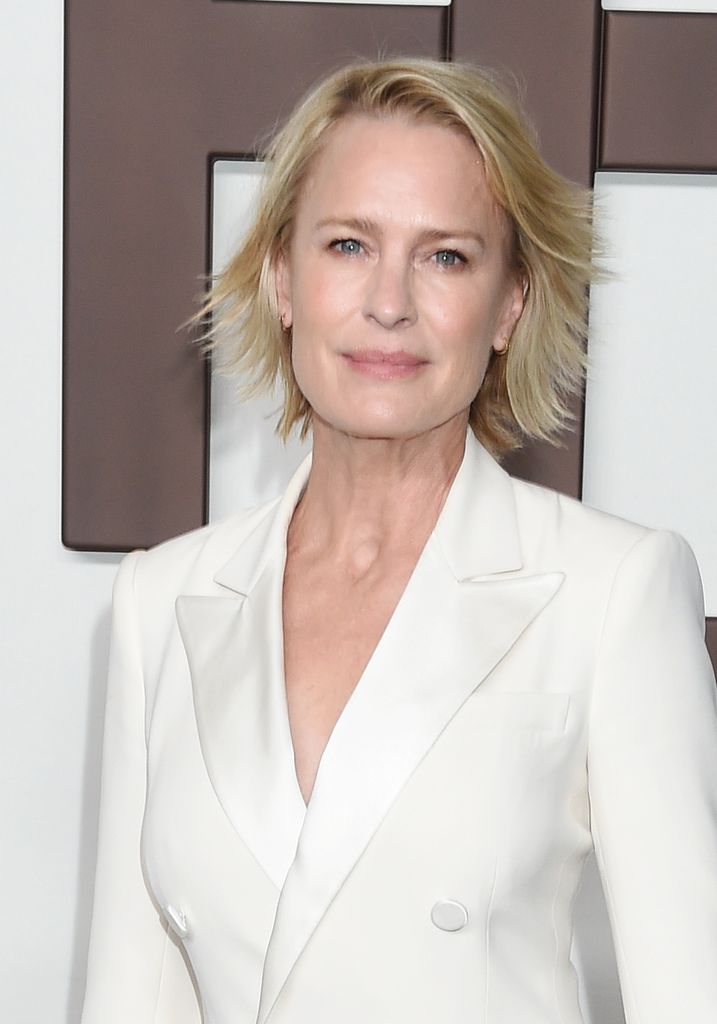 Robin Wright at the Ralph Lauren Spring 2024 Ready To Wear Fashion Show at the Brooklyn Navy Yard on September 8, 2023 in Brooklyn, New York.