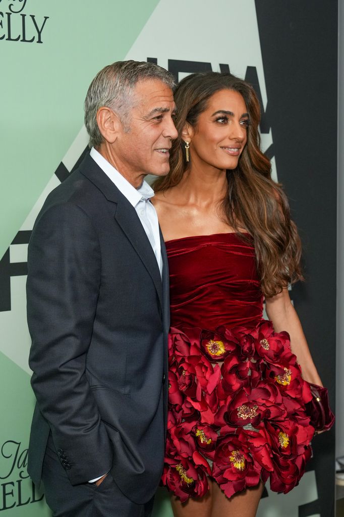 The duo posed affectionately for photos