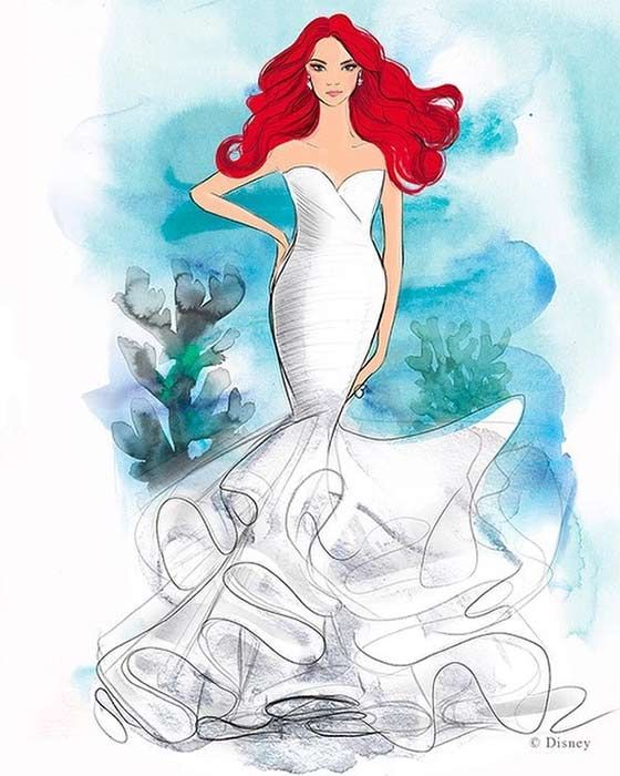 Disney wedding dress Little Mermaid