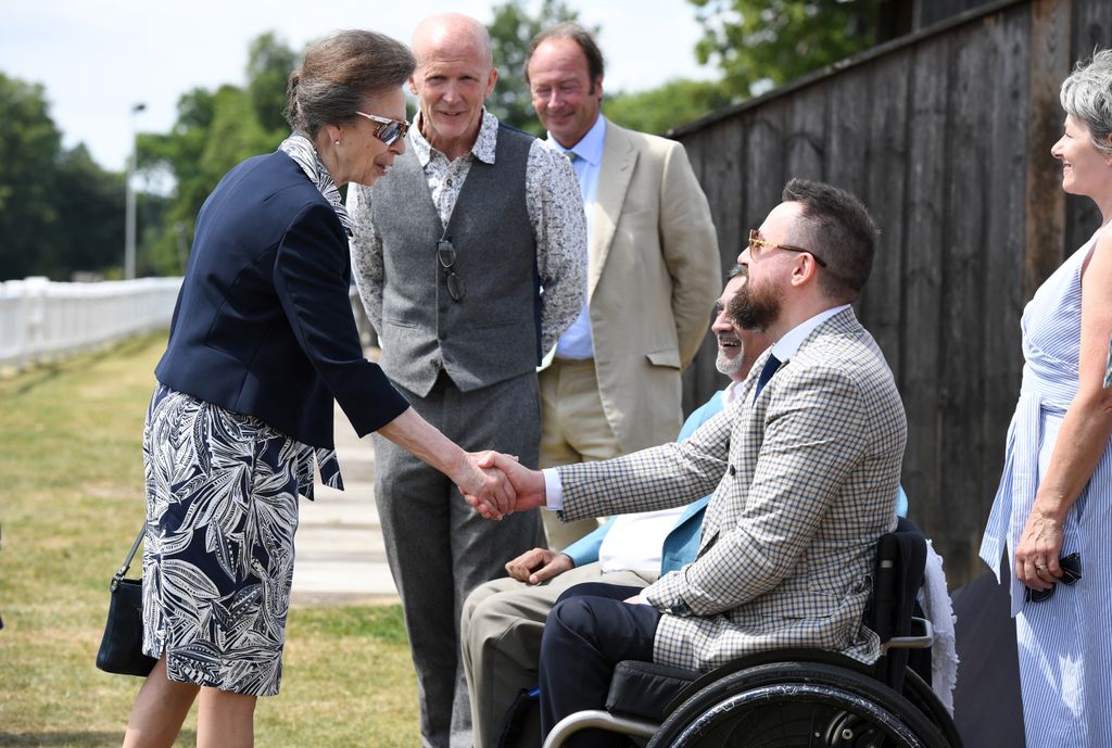 Anne was greeted by Martin Hibbert, one of the closets survivors of the Manchester Arena terror attack