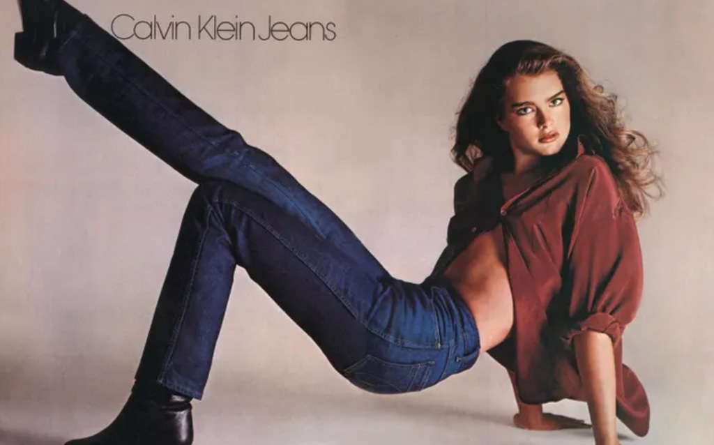15 year old Brooke Shields Calvin Klein Jeans advert 