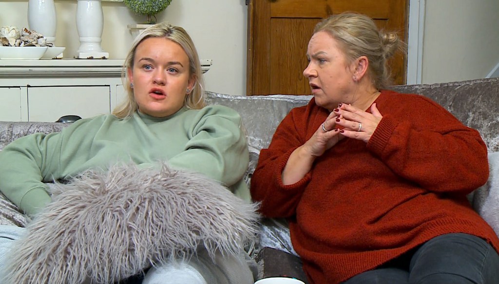 Paige Deville and Sally Hayward on Gogglebox
