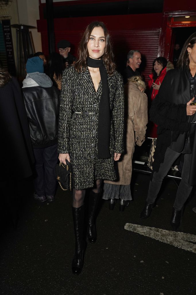 MANCHESTER, ENGLAND - DECEMBER 07: Alexa Chung attends the CHANEL Metiers D'Art Show on December 07, 2023 in Manchester, England. (Photo by Dominic Lipinski/Getty Images)