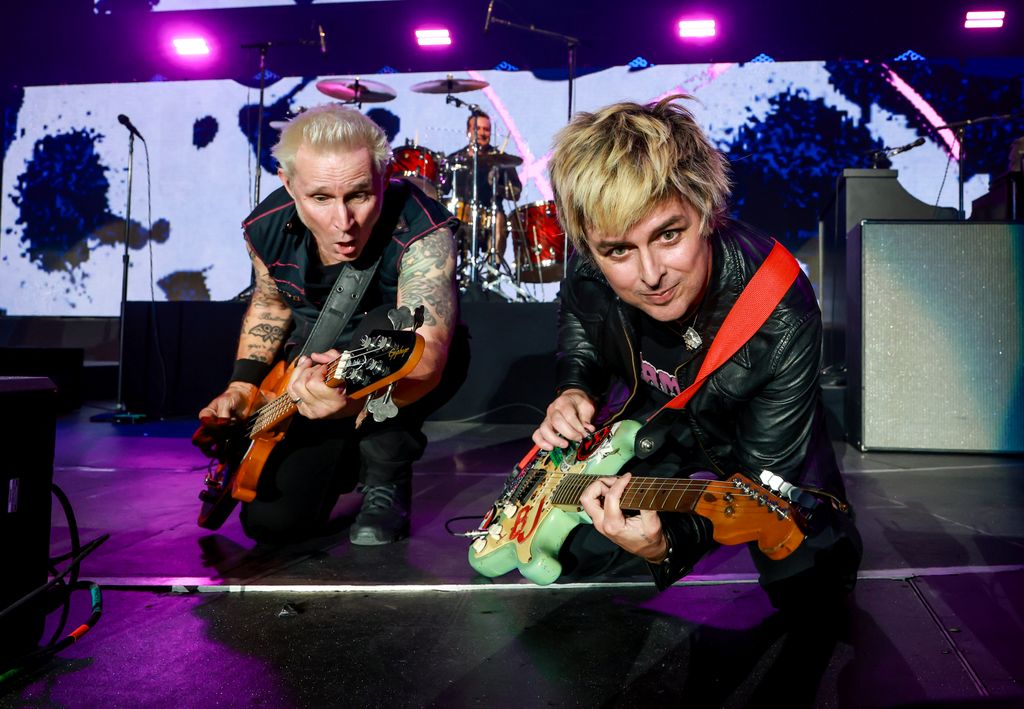 Mike Dirnt and Billie Joe Armstrong of Green Day perform onstage at the 2026 iHeartRadio ALTer EGO presented by Capital One at The Kia Forum on January 17, 2026 in Inglewood, California
