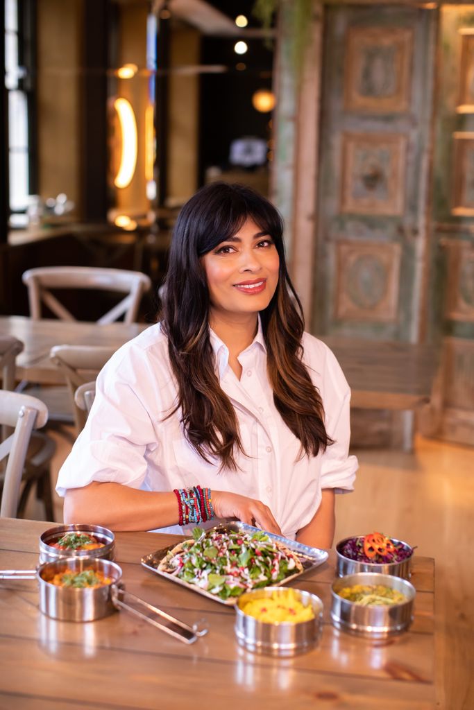 Nisha Katona in her restaurant