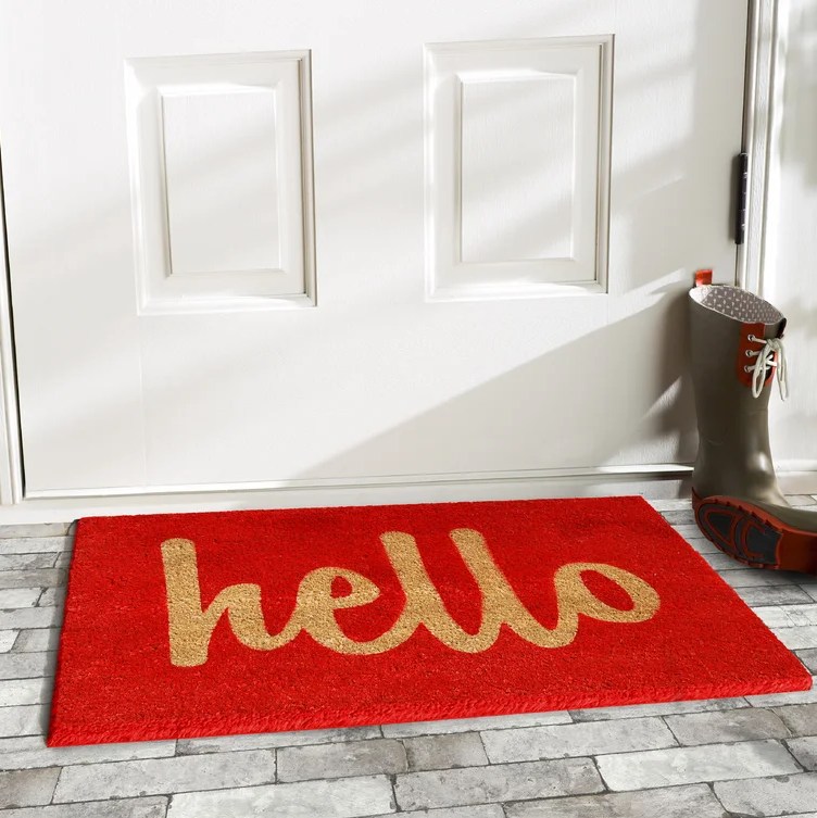 wayfair cute hello doormat