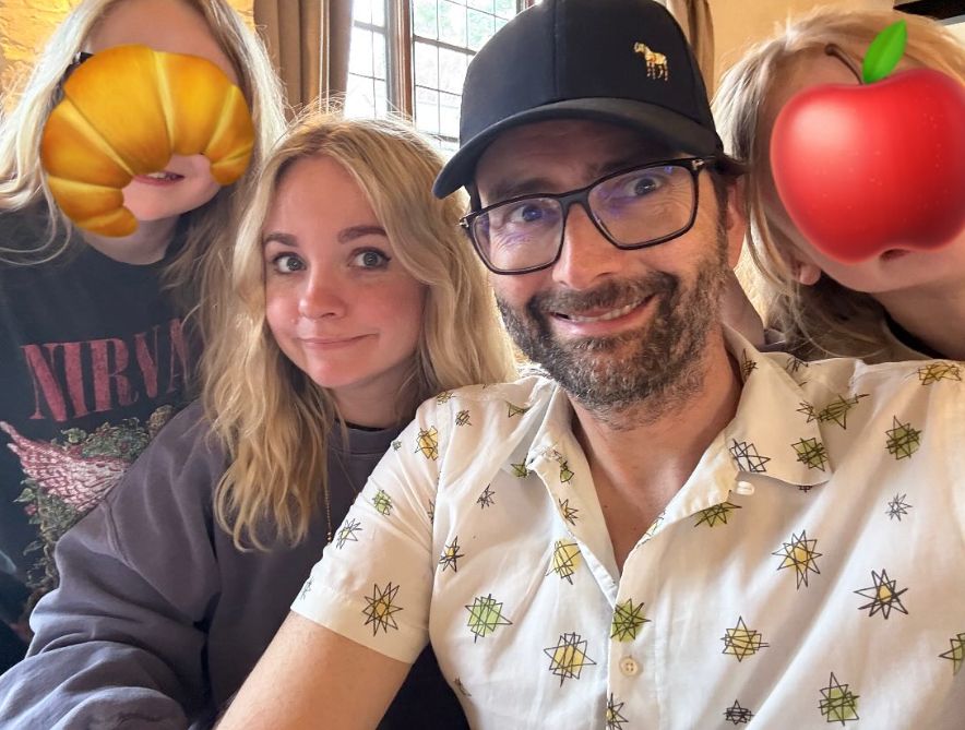 David Tennant steals the show in rare photo with wife Georgia and children