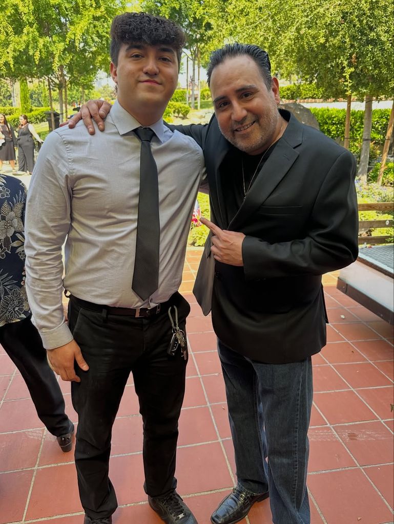Jeff and his son Joseph "Jojo" Garcia pose for a photo together, shared on Instagram
