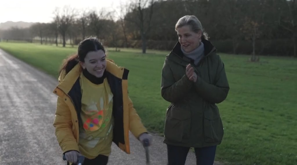 Duchess Sophie joins Emily on her walk for Children in Need