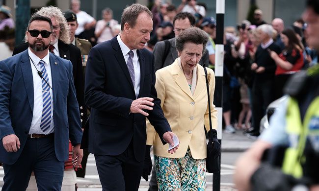 Princess Anne visits Christchurch, New Zealand