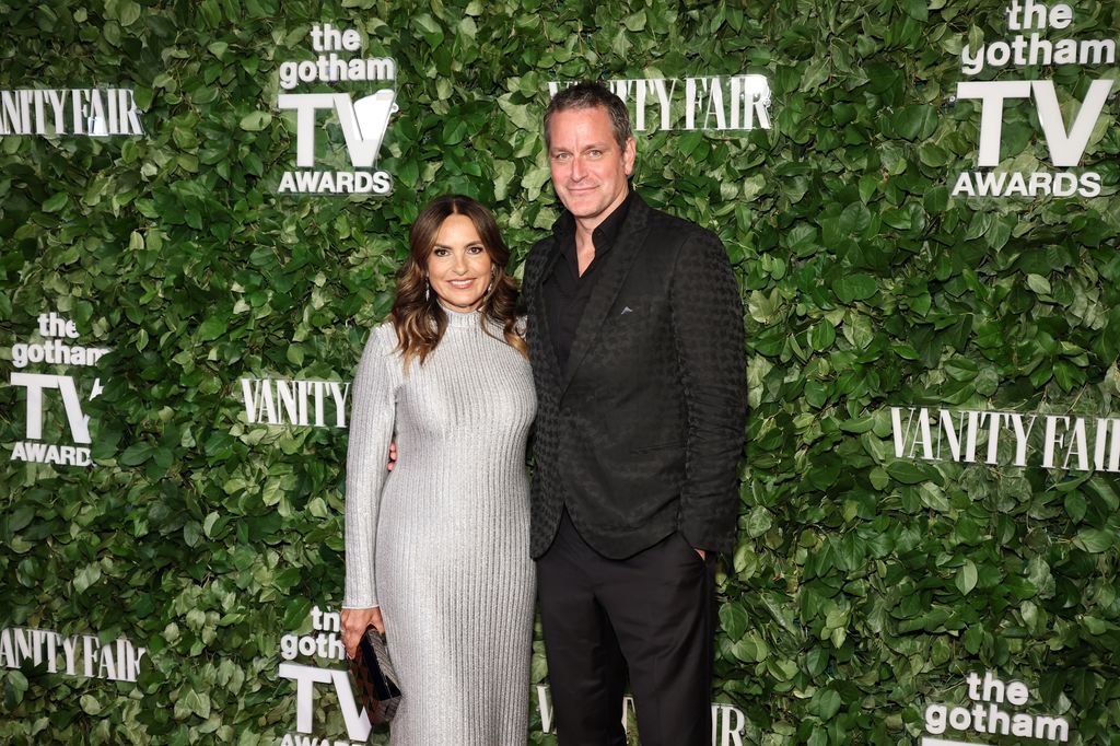 Mariska Hargitay and Peter Hermann attend The Inaugural Gotham TV Awards  at Cipriani 25 Broadway on June 04, 2024 in New York City.