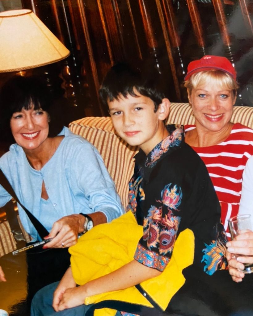 Denise Welch with Matty in childhood