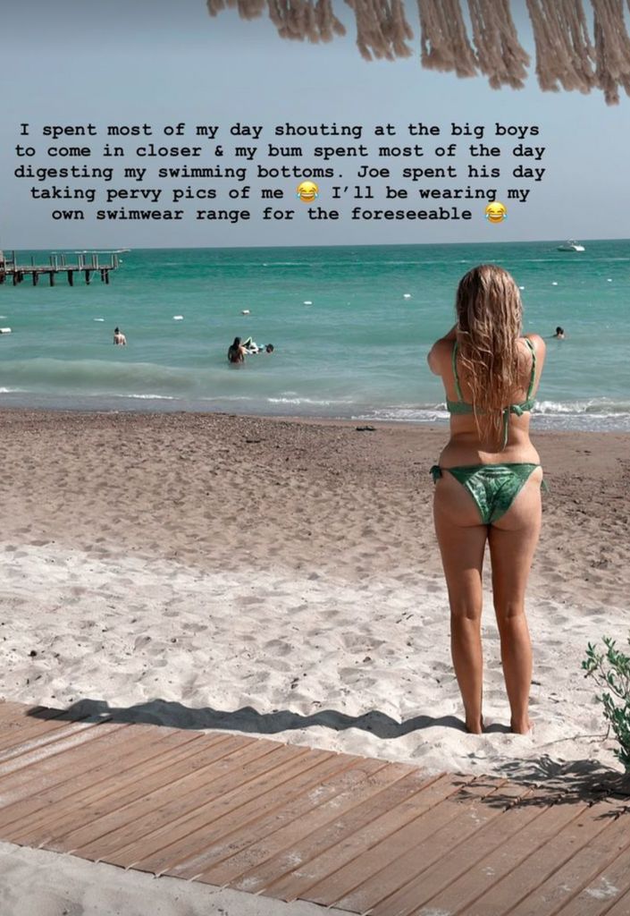 Stacey Solomon shared her bikini fail on Instagram