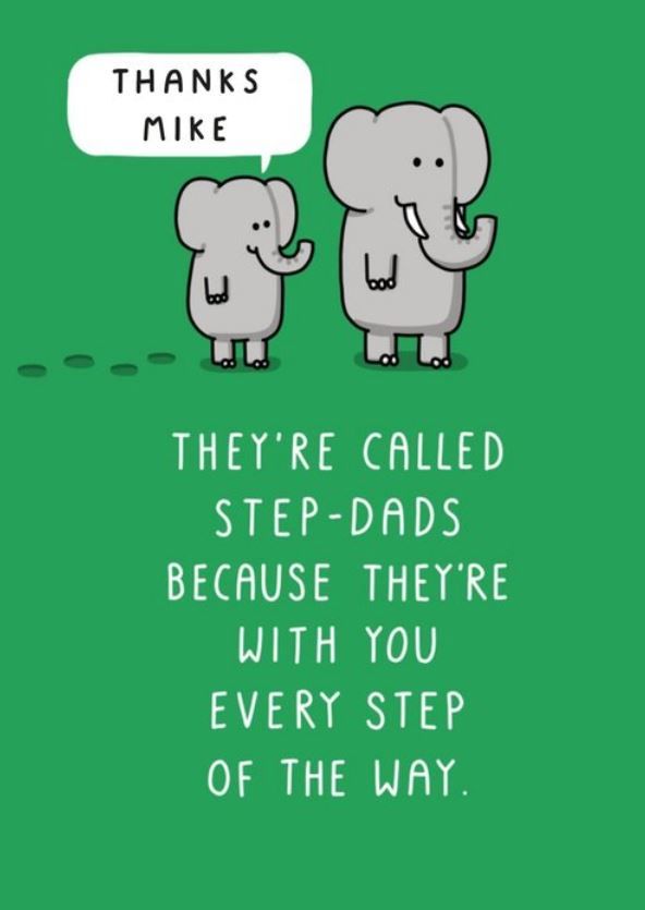 step dad fathers day card 