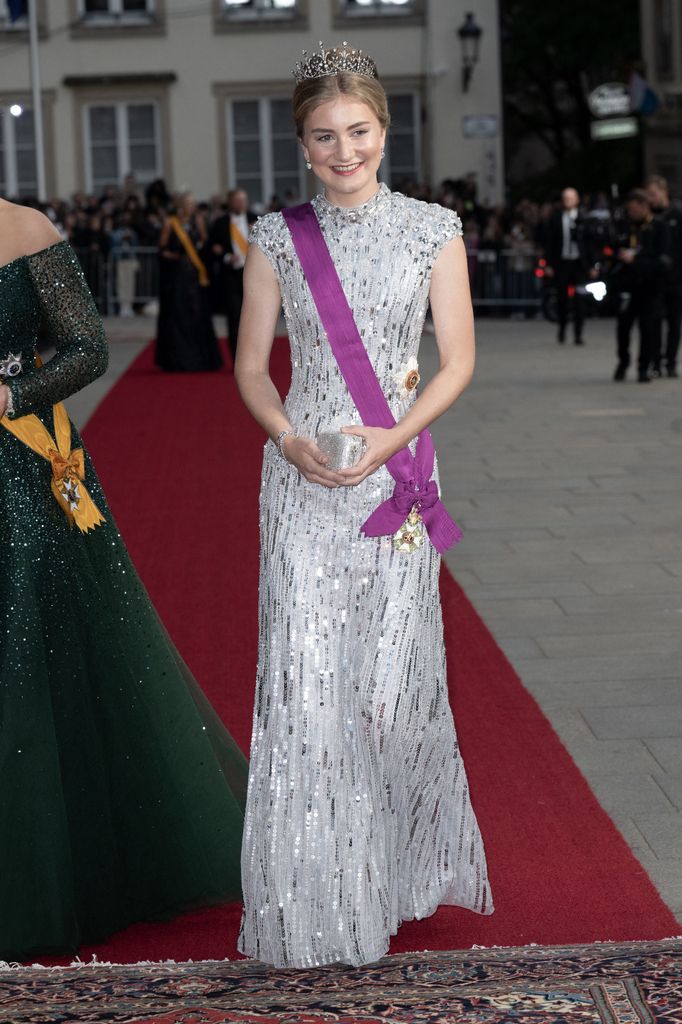 Princess Elisabeth of Belgium attends a Gala dinner at the Grand Ducal Palace