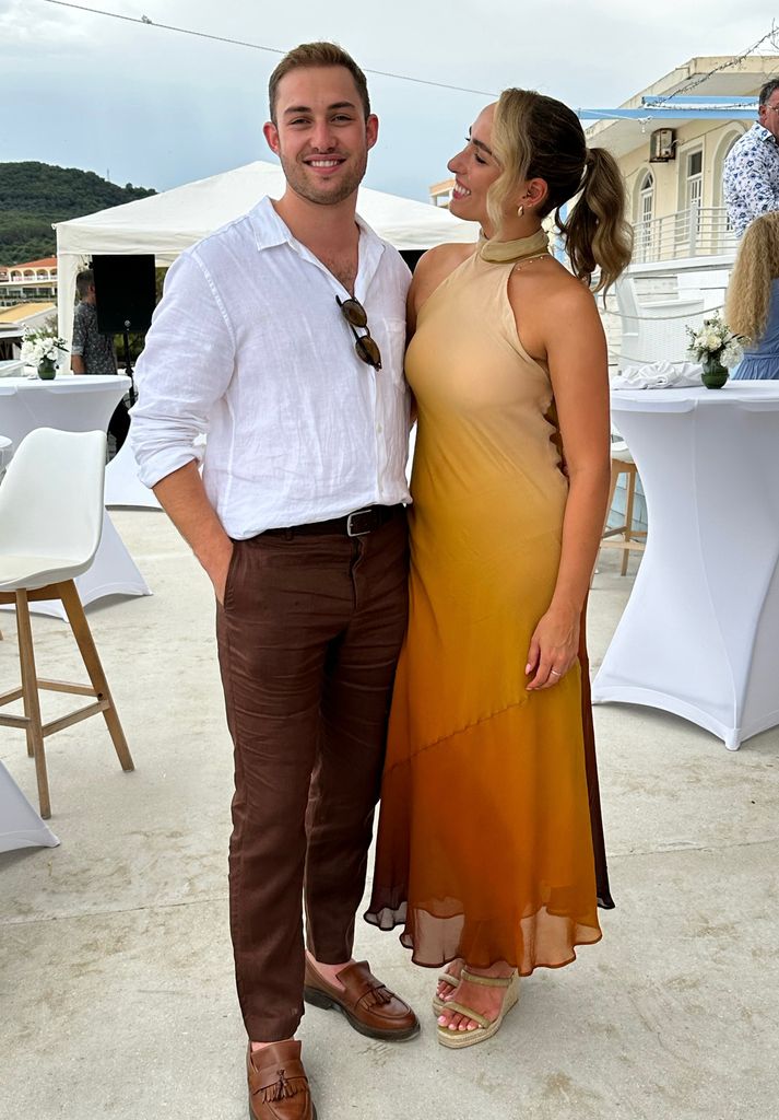 I sourced this ombré dress, worn to a wedding, in a charity shop
