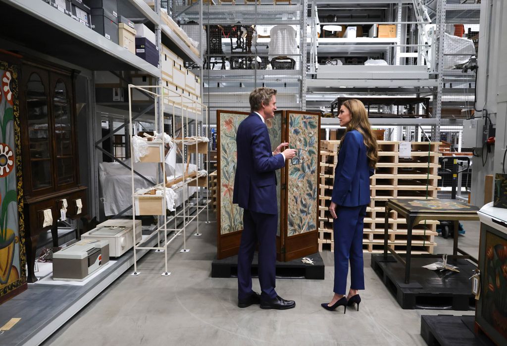 princess kate during visit to V&A East Storehouse