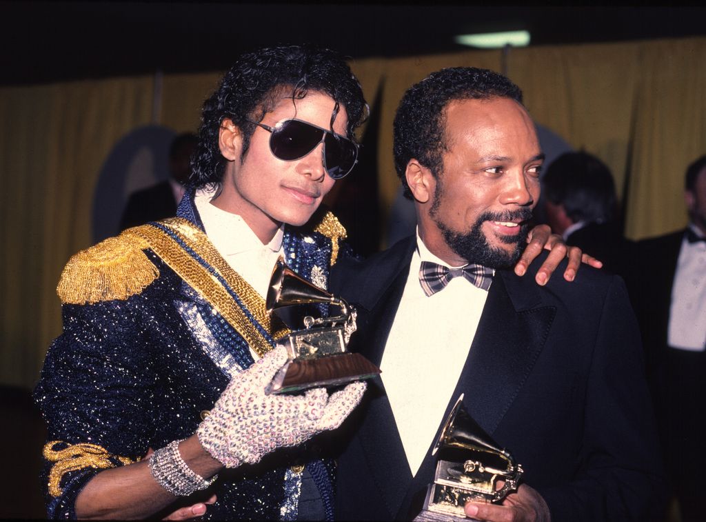 Michael Jackson 1994 Grammy awards with Quincy Jones