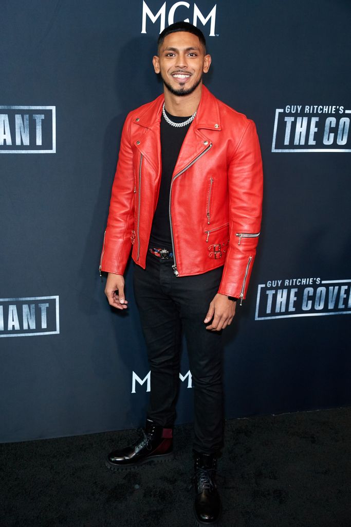 Sean Sagar attends the Los Angeles Premiere Of MGM's Guy Ritchie's "The Covenant" - Arrivals at Directors Guild Of America on April 17, 2023 in Los Angeles, California
