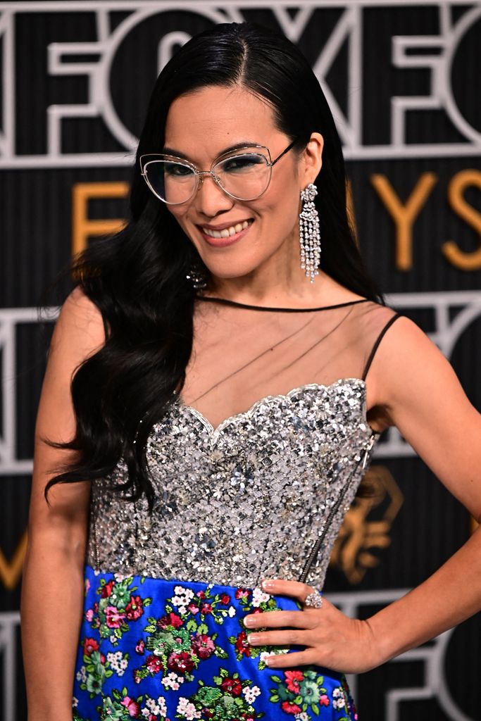 US actress Ali Wong arrives for the 75th Emmy Awards at the Peacock Theatre at L.A. Live in Los Angeles on January 15, 2024. (Photo by Frederic J. Brown / AFP) (Photo by FREDERIC J. BROWN/AFP via Getty Images)