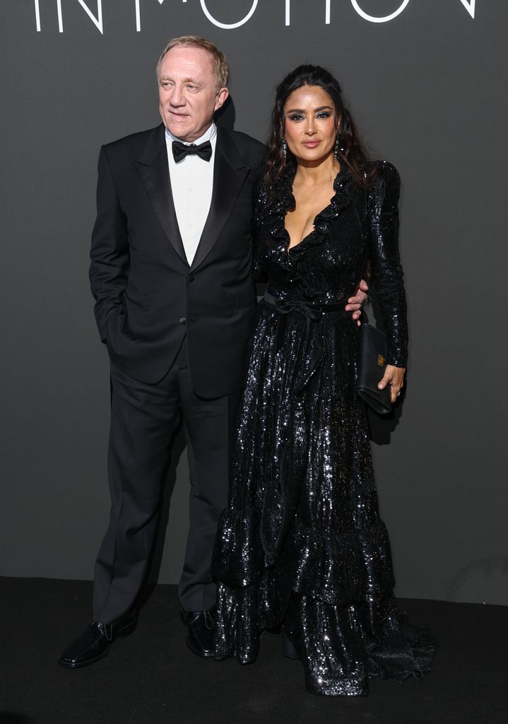Salma and Francois-Henri appeared together at Cannes - and the Hollywood star later shared an intimate photo from behind the scenes for her husband's birthday
