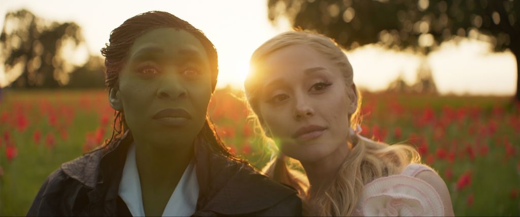 Cynthia Erivo is Elphaba and Ariana Granda is Glinda in WICKED, directed by Jon M. Chu