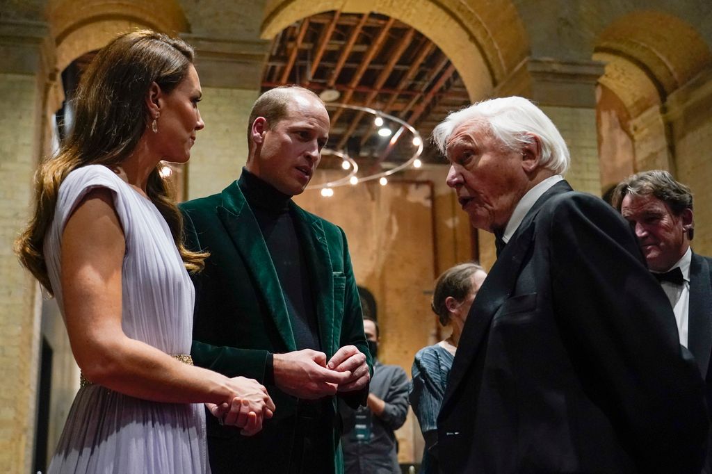 William and Kate with Sir David Attenborough at Earthshot Prize Awards 2021