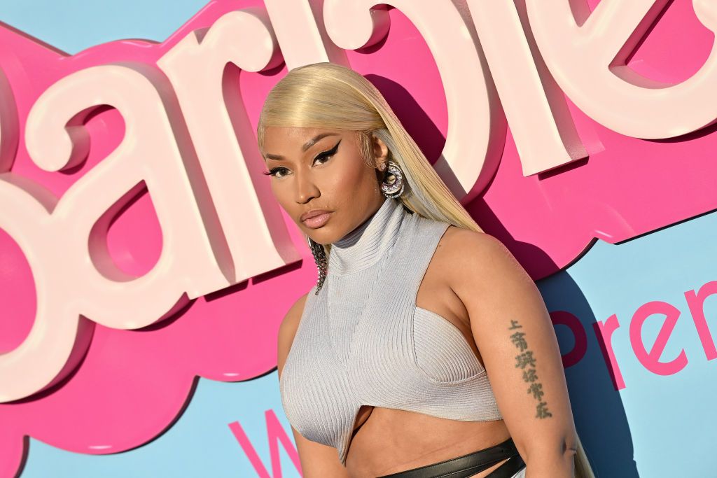 Nicki Minaj attends the World Premiere of "Barbie" at Shrine Auditorium and Expo Hall on July 09, 2023 in Los Angeles, California