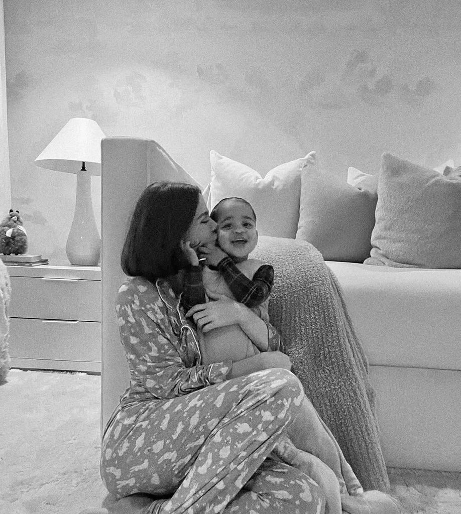 Khloé Kardashian and her son Tatum