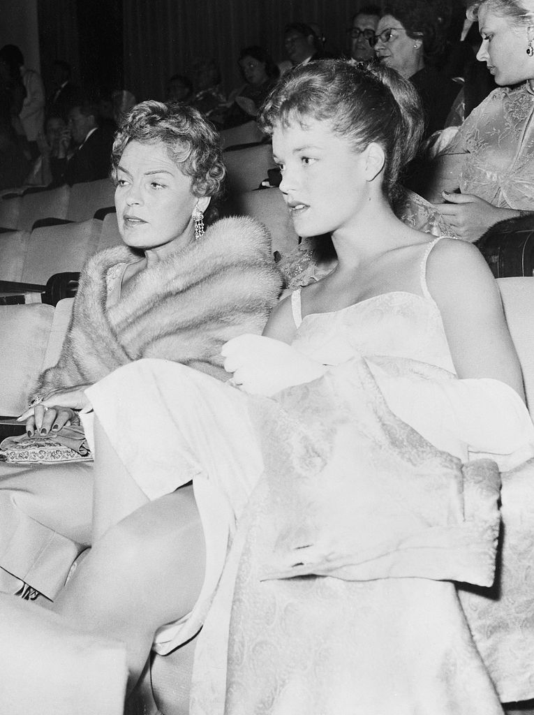 Romy Schneider and Magda Schneider, 1957.