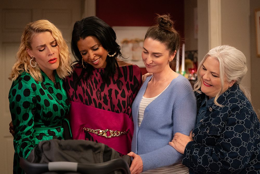 Busy Philipps, Renée Elise Goldsberry, Sara Bareilles and Paula Pell