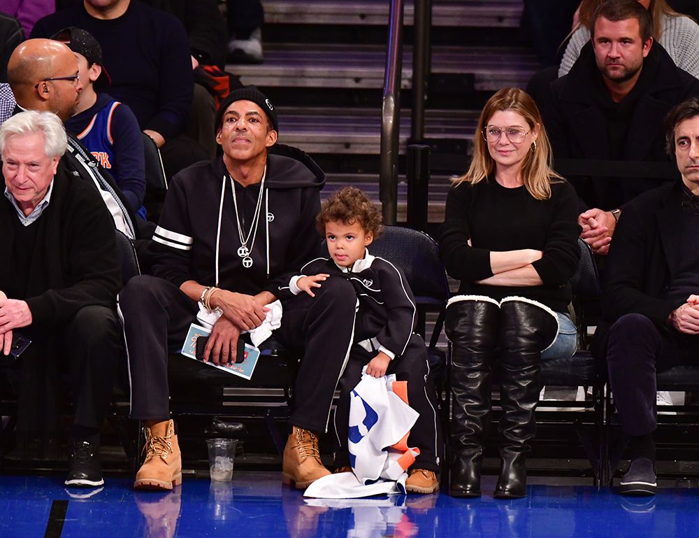Ellen Pompeo with her husband and son Eli