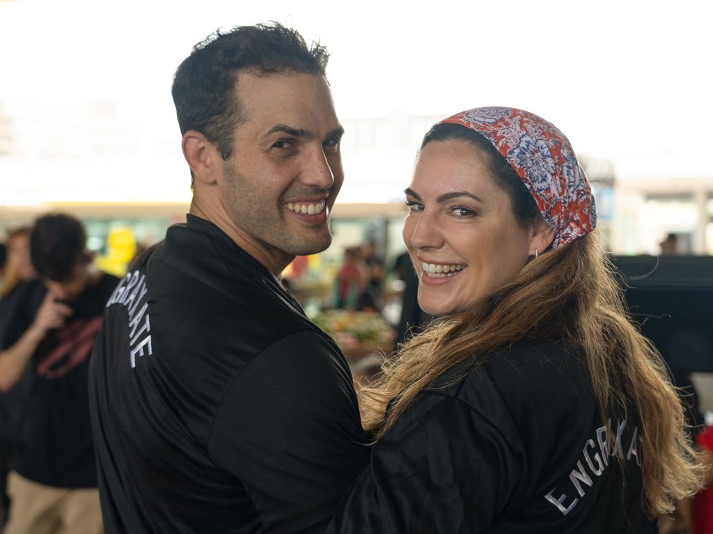 Kelly Brook and her husband Jeremy Parisi on Celebrity Race Across The World 