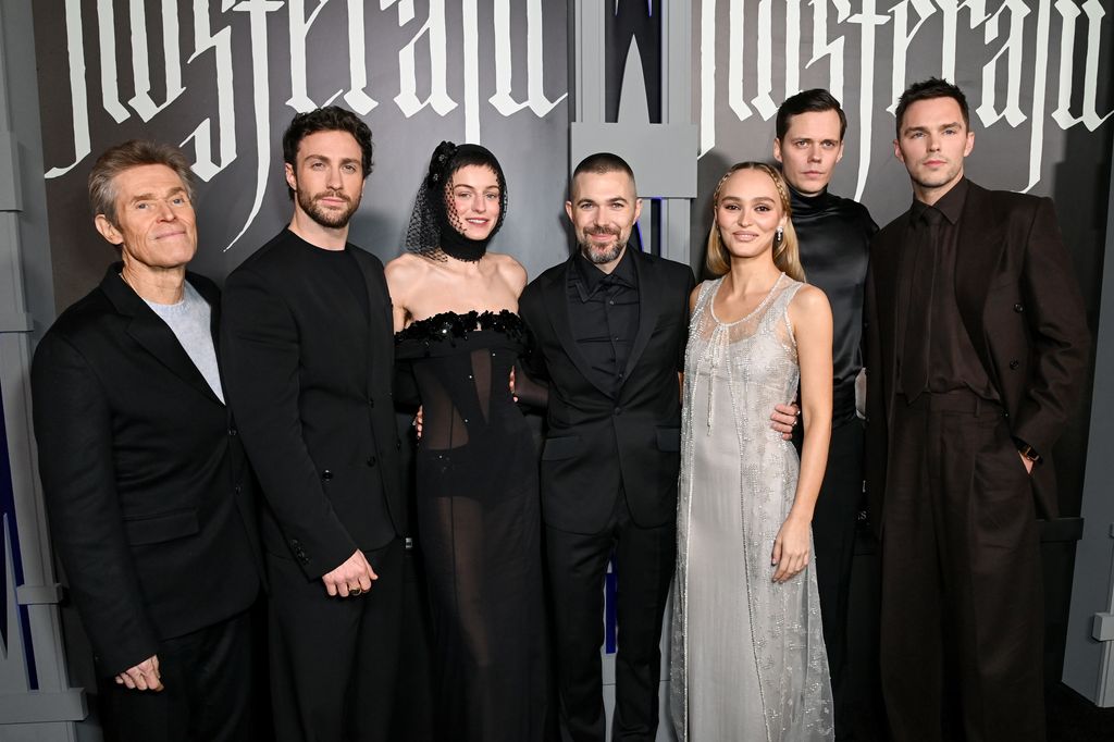 Lily-Rose was joined by the star-studded cast on the carpet