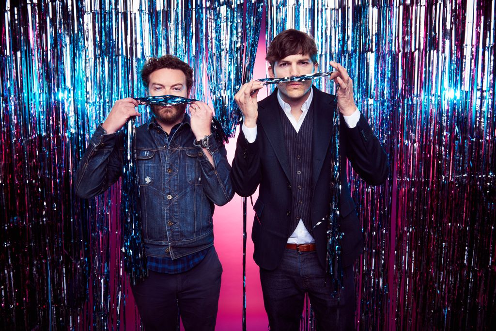 Danny Masterson and Ashton Kutcher pose at Music City Convention Center on June 7, 2017 in Nashville, Tennessee