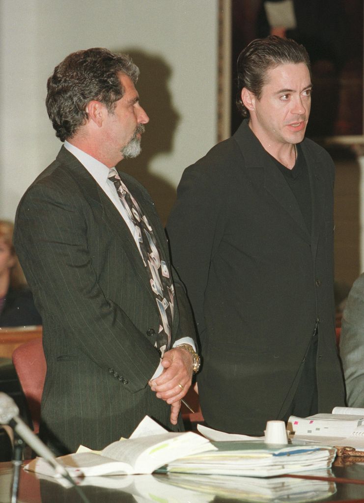 Robert Downey Jr. appears in court December 27, 2000 in Indo, CA, where he pleaded not guilty to drug charges stemming from his November 25, 2000 arrest at a luxury hotel in Palm Springs, CA. Downey, 35, was charged with possession of cocaine, felony poss