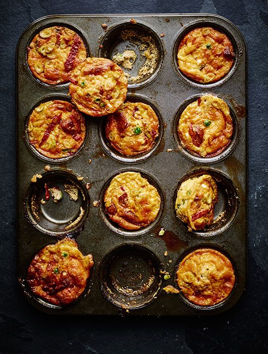 Joe Wicks' goats cheese and chorizo morning muffins recipe HELLO!