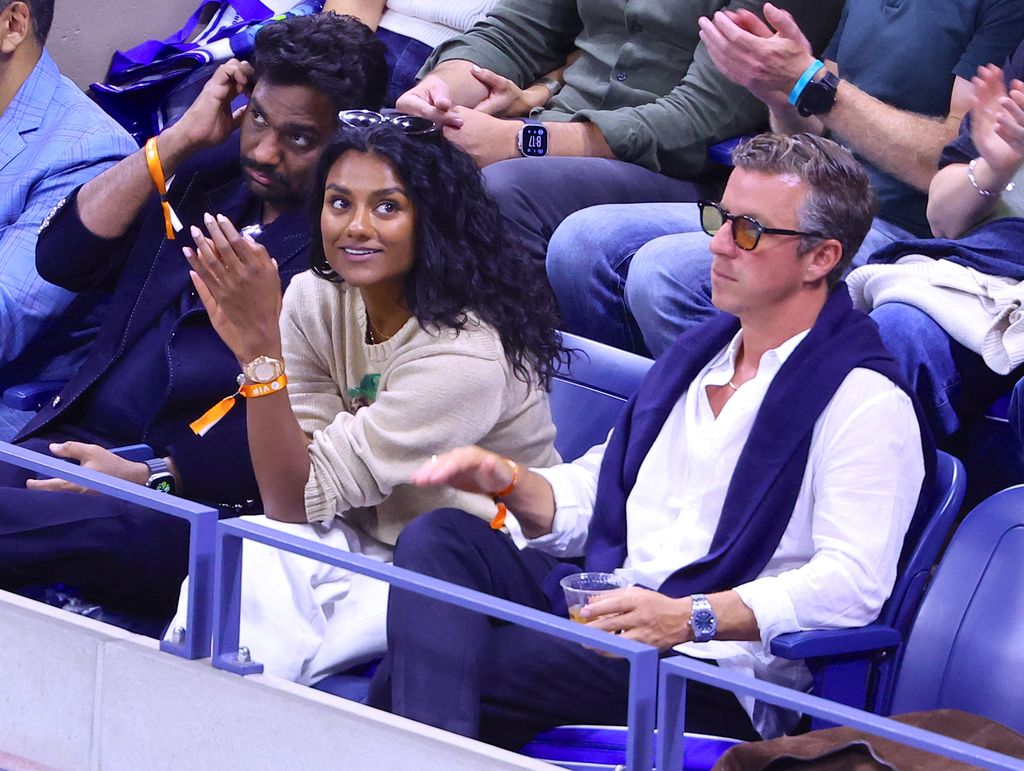 Simone Ashley was all smiles with her new boyfriend at the US Open