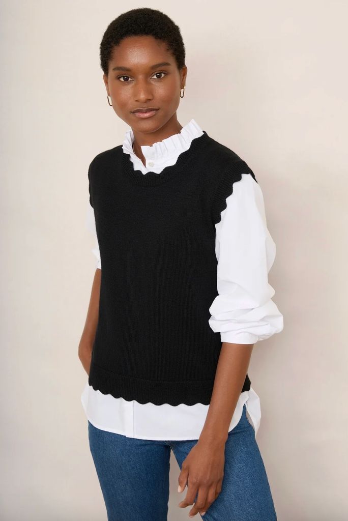 wyse london black tank top