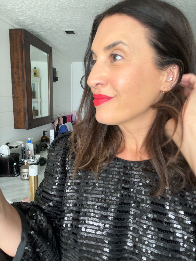 Donna was impressed with the lipstick's color pay off, texture and longevity