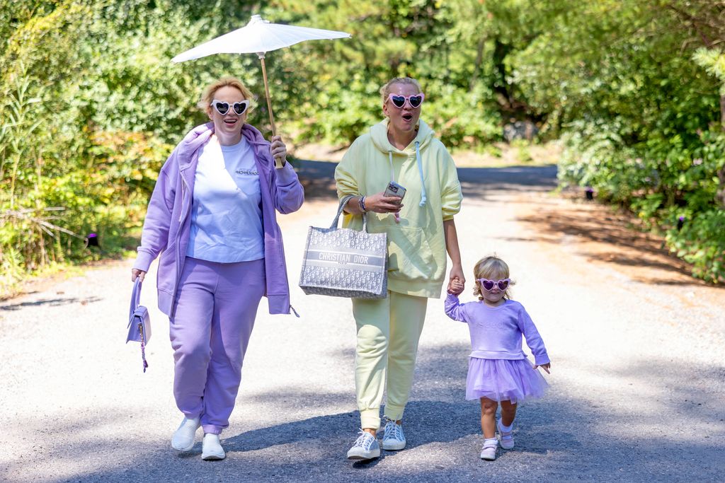 Rebel Wilson, Ramona Agruma, and Royce Lillian Wilson visit Polly Pocket's Airbnb in Littleton